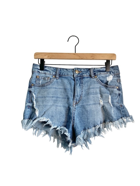 Celebrity Pink Pants - Celebrity Pink Daisy Dukes Cut Off Frayed Hem Light Blue Denim Jean Shorts 9/29